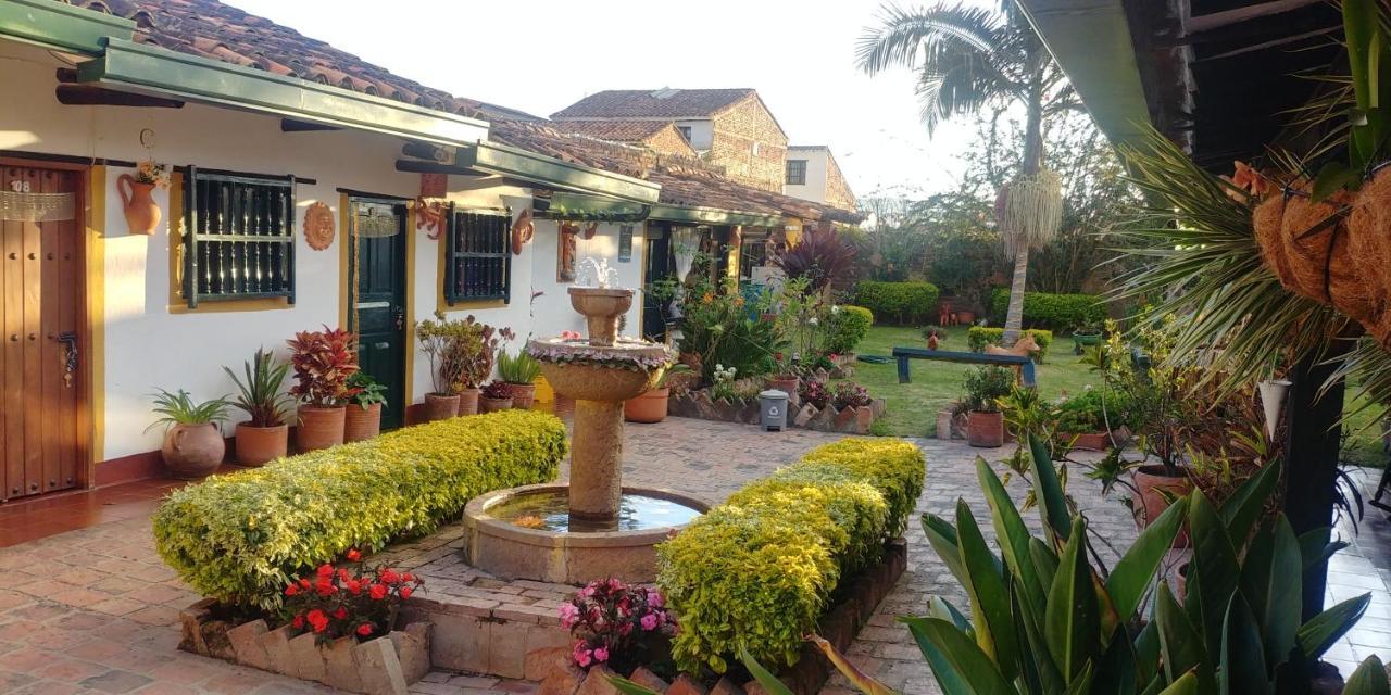 Hospederia Colonial De Villa De Leyva Bagian luar foto