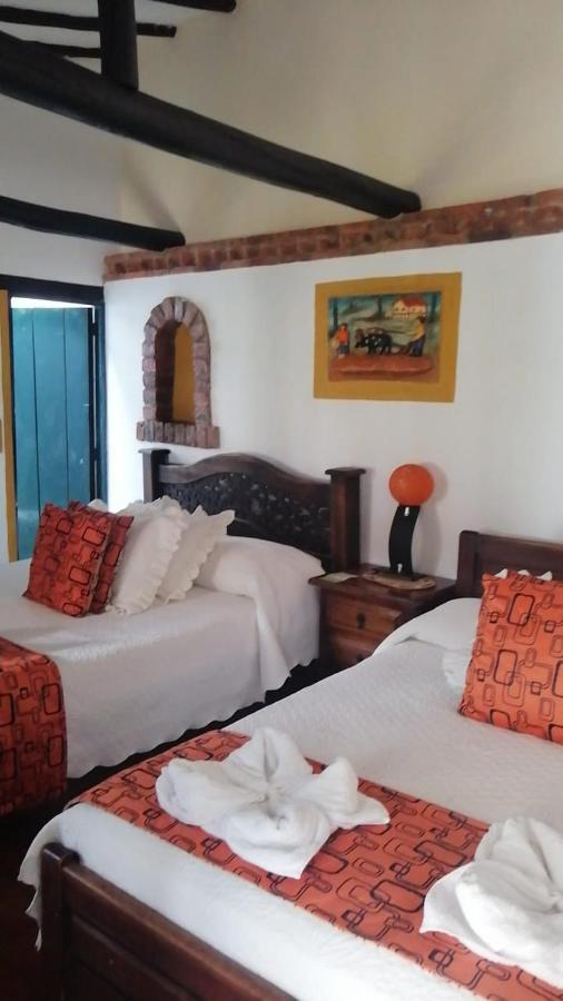 Hospederia Colonial De Villa De Leyva Bagian luar foto