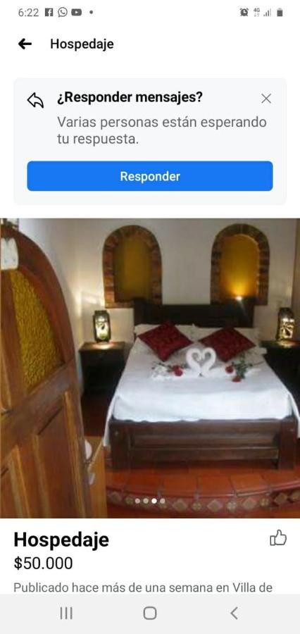 Hospederia Colonial De Villa De Leyva Bagian luar foto