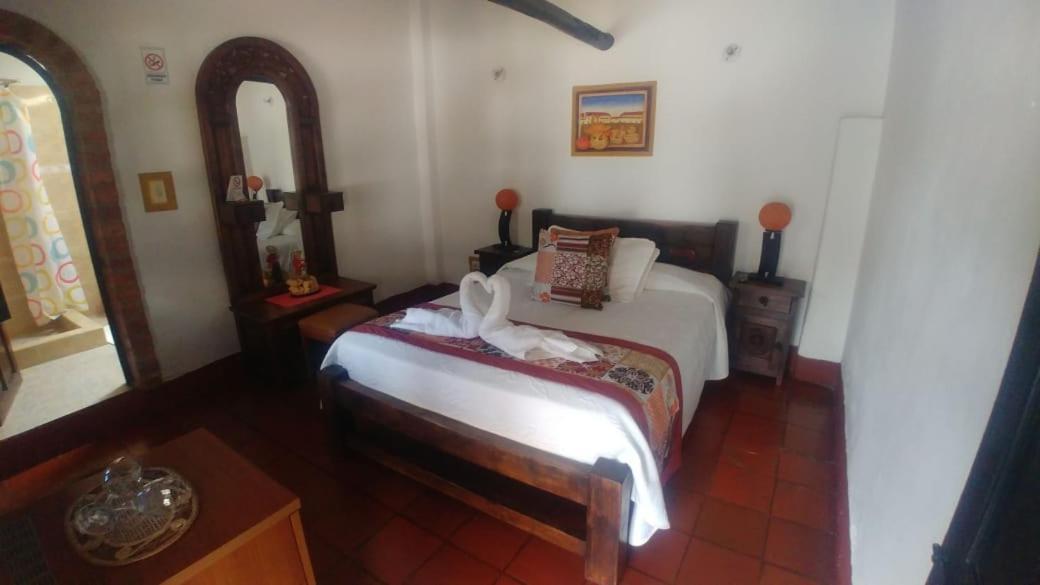 Hospederia Colonial De Villa De Leyva Bagian luar foto