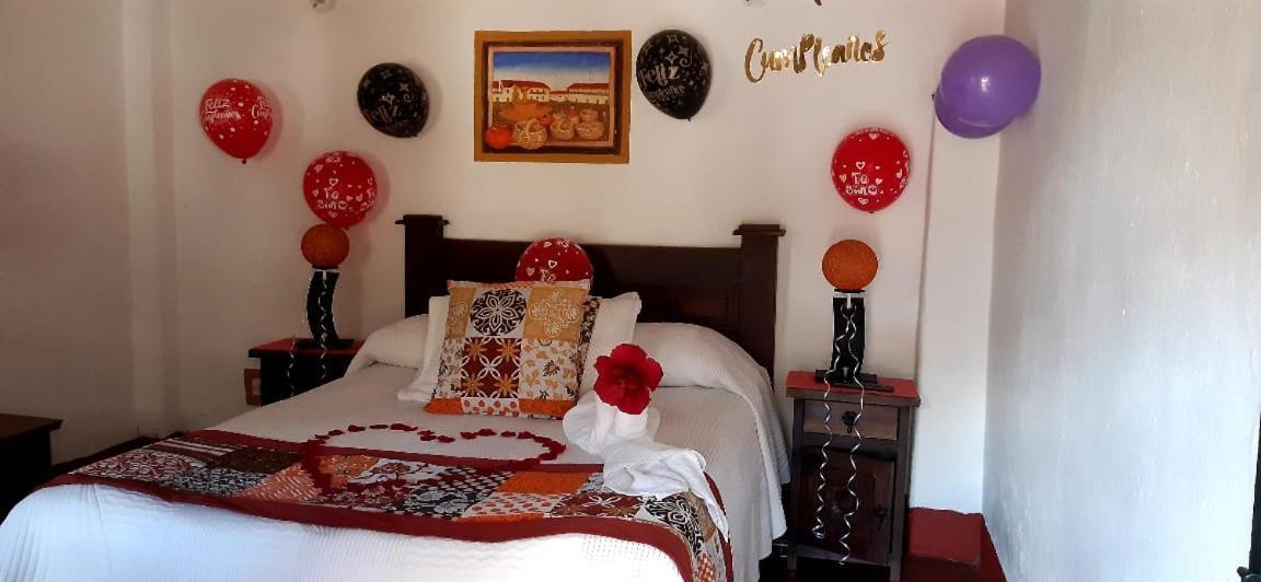 Hospederia Colonial De Villa De Leyva Bagian luar foto