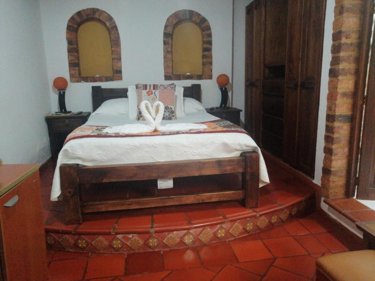 Hospederia Colonial De Villa De Leyva Bagian luar foto