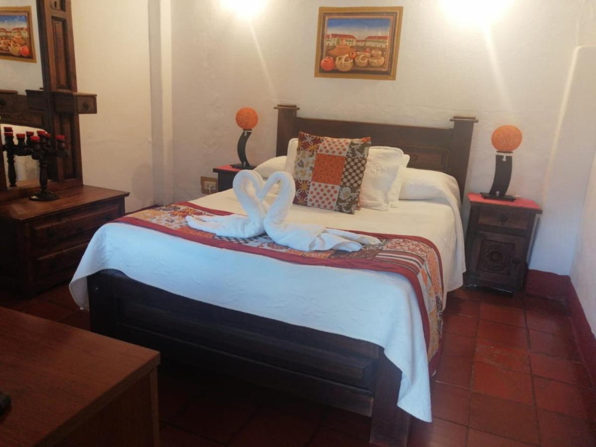 Hospederia Colonial De Villa De Leyva Bagian luar foto