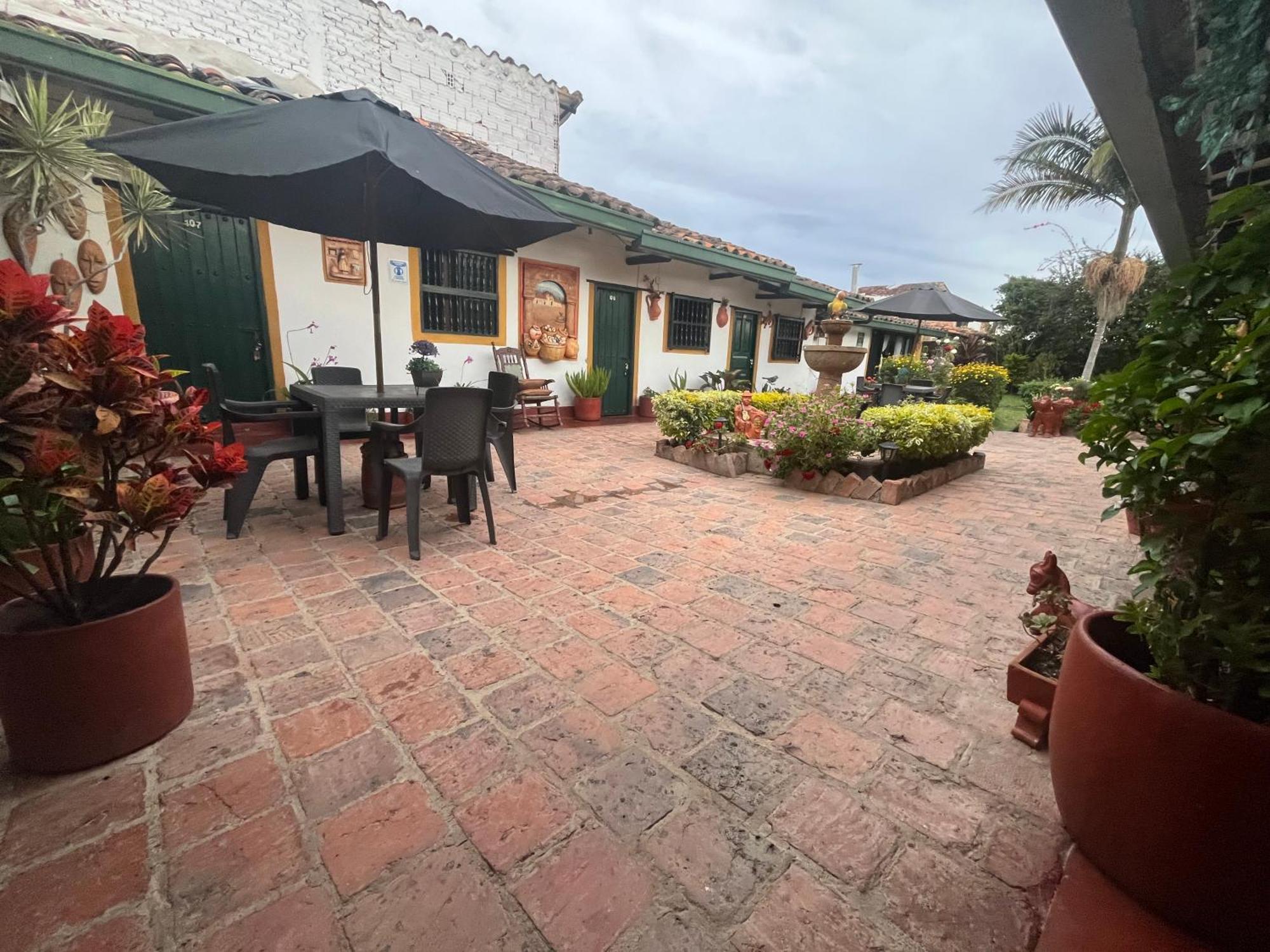 Hospederia Colonial De Villa De Leyva Bagian luar foto