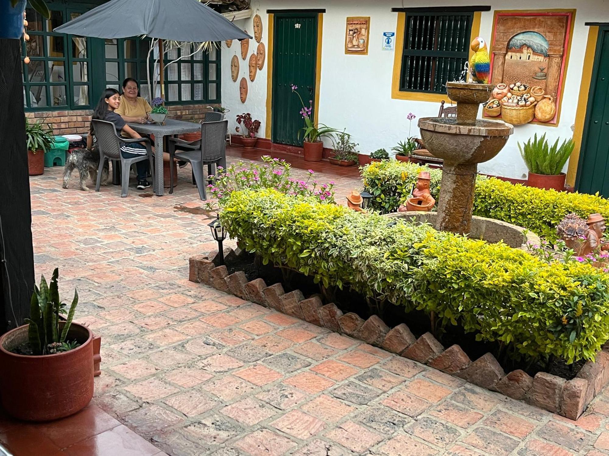 Hospederia Colonial De Villa De Leyva Bagian luar foto